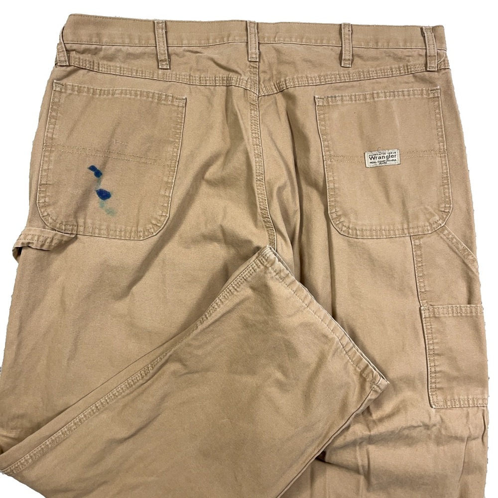 Vintage‎ Y2K Wrangler Carpenter Jeans Men 40x30 Brown Duck Canvas Baggy Grunge